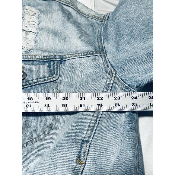 Grateful State Of Mind Men's Distressed Denim Jacket Size Large - Picture 11 of 13